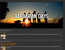 Tablet Screenshot of barbariandays.blogspot.com