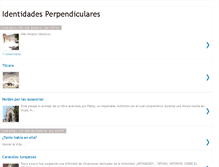 Tablet Screenshot of identidadesperpendiculares.blogspot.com