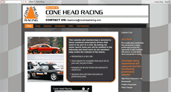 Desktop Screenshot of coneheadracing.blogspot.com