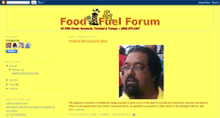 Desktop Screenshot of foodandfuelforum.blogspot.com