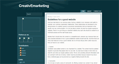 Desktop Screenshot of creativ-e-marketing.blogspot.com