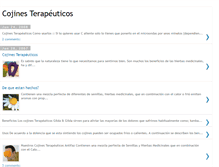 Tablet Screenshot of cojinesterapeuticos.blogspot.com