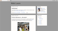 Desktop Screenshot of nikkilaura.blogspot.com