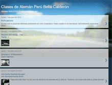 Tablet Screenshot of clasesdealemanperu.blogspot.com