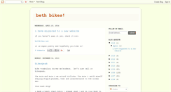 Desktop Screenshot of bethbikes.blogspot.com
