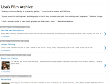 Tablet Screenshot of lisaonfilm.blogspot.com