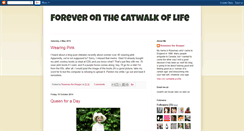 Desktop Screenshot of foreveronthecatwalkoflife.blogspot.com