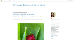Desktop Screenshot of fuerstarkefrauenmitzarterseele.blogspot.com