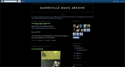 Desktop Screenshot of gainesvillemusicarchive.blogspot.com