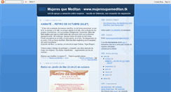 Desktop Screenshot of mujeresquemeditan.blogspot.com