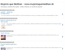 Tablet Screenshot of mujeresquemeditan.blogspot.com