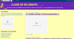 Desktop Screenshot of classedesesgirafes.blogspot.com