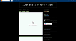 Desktop Screenshot of alterbridgetour.blogspot.com