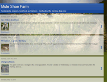 Tablet Screenshot of muleshoefarm.blogspot.com