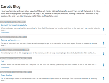 Tablet Screenshot of carollsblog.blogspot.com
