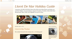 Desktop Screenshot of lloret-de-mar-holiday-guide.blogspot.com