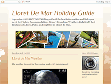 Tablet Screenshot of lloret-de-mar-holiday-guide.blogspot.com