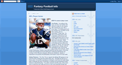 Desktop Screenshot of fantasy-football-info.blogspot.com