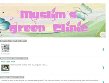 Tablet Screenshot of muslimsgreenclinic.blogspot.com