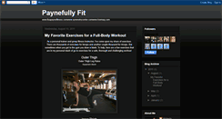 Desktop Screenshot of paynefullyfit.blogspot.com