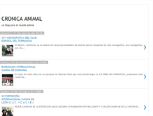 Tablet Screenshot of cronicaanimal.blogspot.com