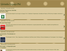 Tablet Screenshot of livrariaespacopsi.blogspot.com