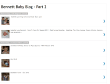 Tablet Screenshot of bennett-baby-blog.blogspot.com