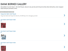 Tablet Screenshot of gallerydayakborneo.blogspot.com