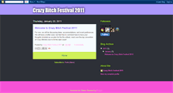 Desktop Screenshot of crazybitchfestival2011.blogspot.com