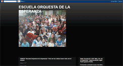 Desktop Screenshot of escuelaorquestadelaesperanza.blogspot.com