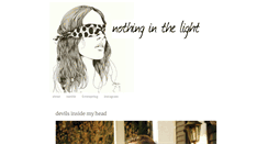 Desktop Screenshot of nothinginthelight.blogspot.com