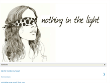 Tablet Screenshot of nothinginthelight.blogspot.com