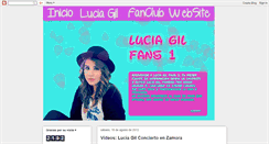 Desktop Screenshot of luciagilfans1.blogspot.com