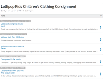 Tablet Screenshot of lollipopkidsconsignment.blogspot.com