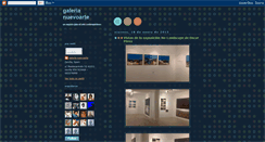 Desktop Screenshot of galerianuevoarte-galerianuevoarte.blogspot.com