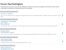 Tablet Screenshot of forum-nachhaltigkeit.blogspot.com