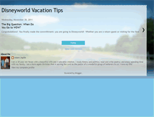 Tablet Screenshot of disneyworldvacationtips.blogspot.com