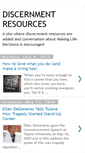 Mobile Screenshot of discernmentresources.blogspot.com
