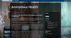 Desktop Screenshot of anonymoushealth.blogspot.com