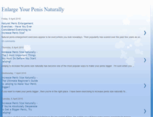 Tablet Screenshot of enlargepenisnaturally101.blogspot.com