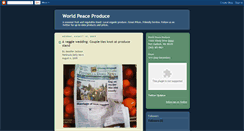Desktop Screenshot of peaceproduce.blogspot.com