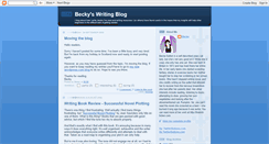 Desktop Screenshot of beckys-writing-blog.blogspot.com