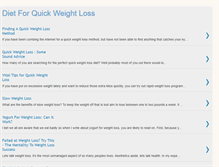 Tablet Screenshot of dietforquickweightloss1.blogspot.com
