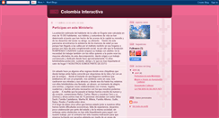 Desktop Screenshot of colombiainteractiva.blogspot.com