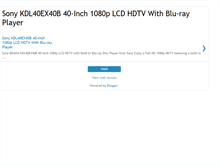Tablet Screenshot of kdl40ex40b.blogspot.com