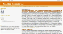 Desktop Screenshot of creditoshipotecarioschile.blogspot.com