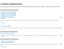 Tablet Screenshot of creditoshipotecarioschile.blogspot.com
