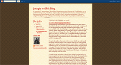 Desktop Screenshot of joseph-webb.blogspot.com