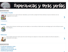 Tablet Screenshot of experienciasyotrasyerbasdelosmodelos.blogspot.com