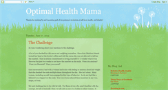 Desktop Screenshot of optimalhealthmama.blogspot.com